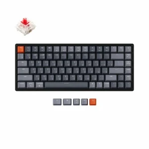 Беспроводная механическая клавиатура Keychron K2, 84 клавиши, алюминиевый корпус, RGB подсветка, Hot-Swap, Gateron Red Switch