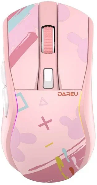 Мышь игровая беспроводная Dareu A950 Pink