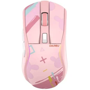 Мышь игровая беспроводная Dareu A950 Pink