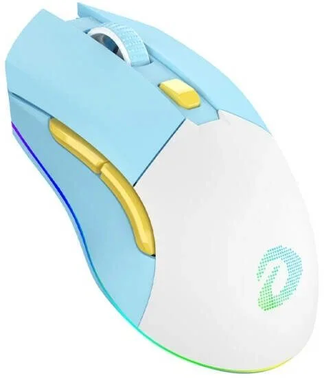 Мышь игровая беспроводная Dareu EM901X Blue-White (голубой-белый)