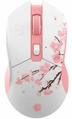 Мышь игровая беспроводная Dareu EM901X Sakura Pink (розовая сакура)