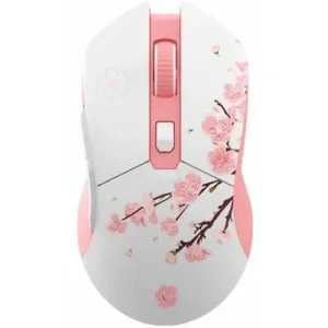 Мышь игровая беспроводная Dareu EM901X Sakura Pink (розовая сакура)