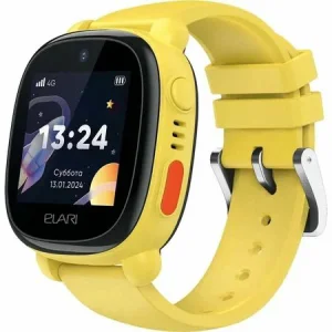 Детские умные часы Elari 4G Lite c GPS, с видеозвонками, желтые (kp-4g-l-yel)