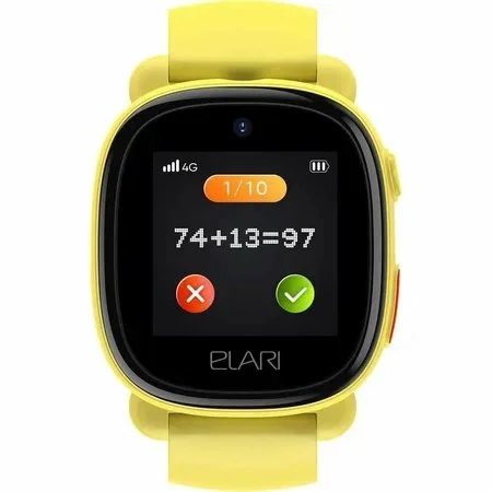 Детские умные часы Elari 4G Lite c GPS, с видеозвонками, желтые (kp-4g-l-yel)