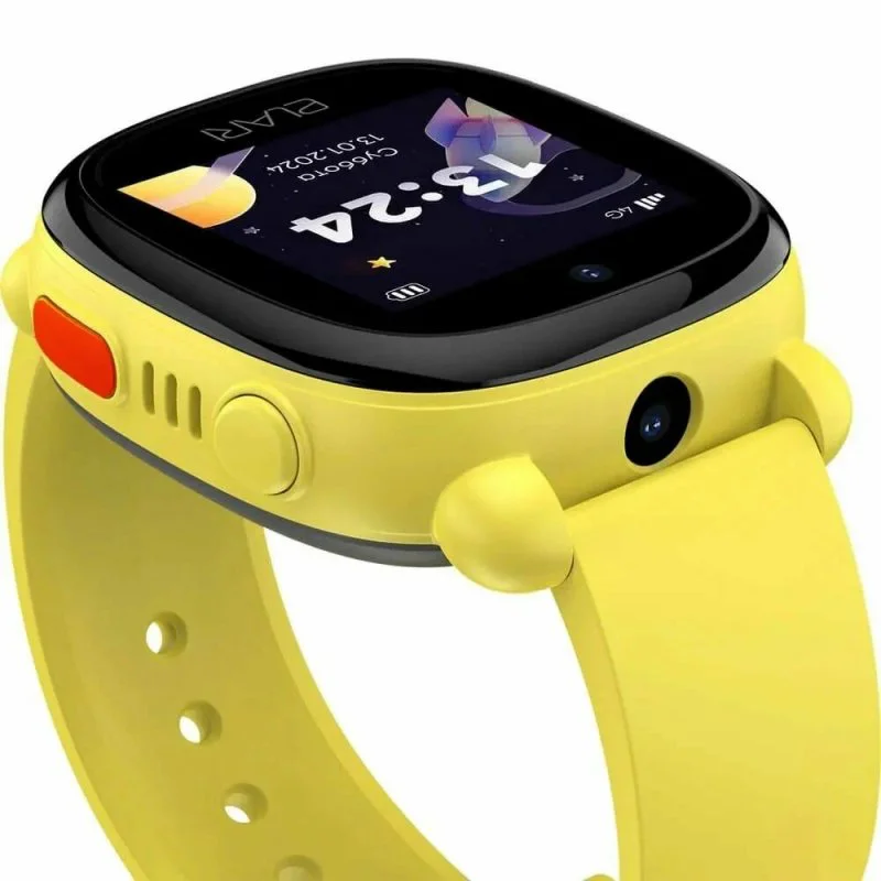 Детские умные часы Elari 4G Lite c GPS, с видеозвонками, желтые (kp-4g-l-yel)