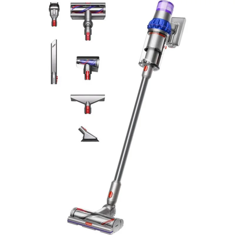 Вертикальный пылесос Dyson V15 Detect Extra SV47 (476609-01) Blue/Nickle&nbsp;(вилка&nbsp;UK/UAE)