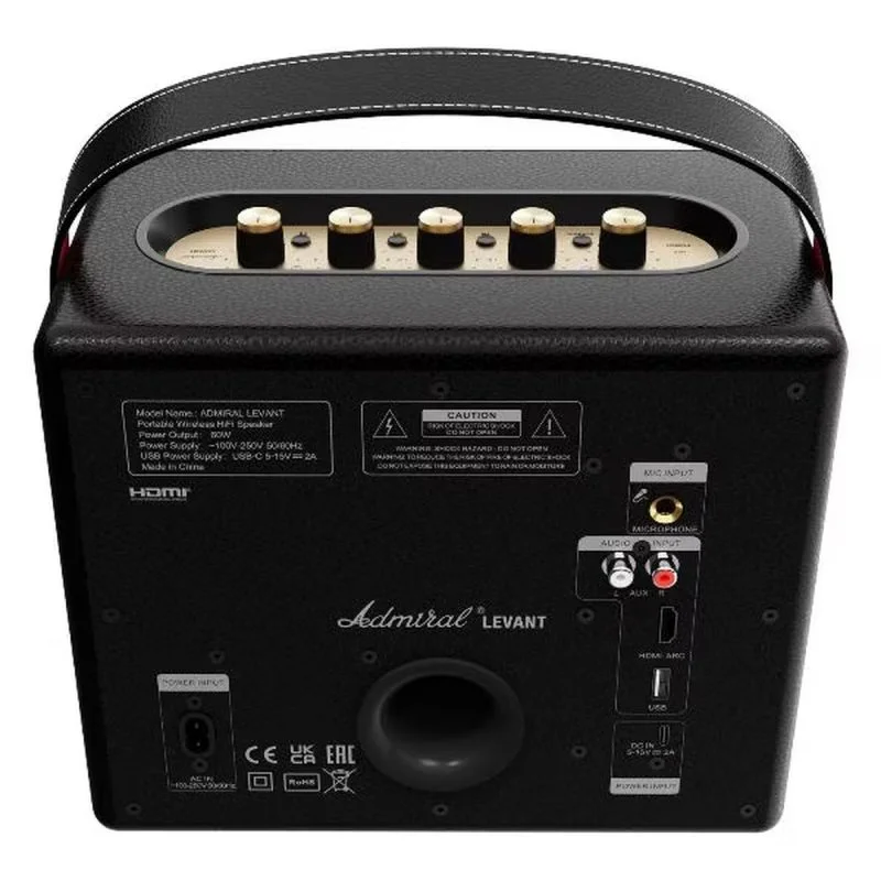 Портативная колонка Admiral Audio Levant, черный (ADPS55BLK)