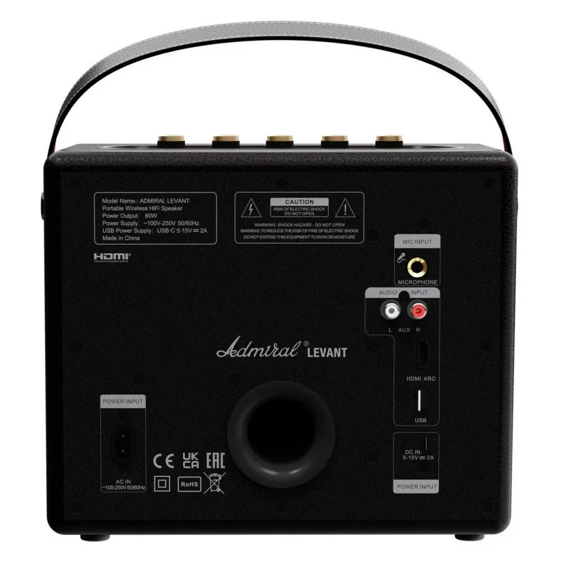 Портативная колонка Admiral Audio Levant, черный (ADPS55BLK)